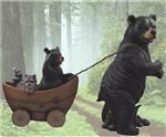 BD31145 Life's A Journey Bear Pulling Cart